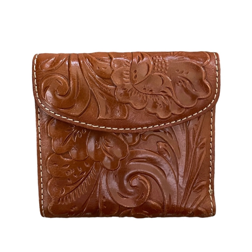 Patricia Nash genuine tooled leather wallet